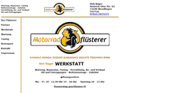Desktop Screenshot of motorradfluesterer.de
