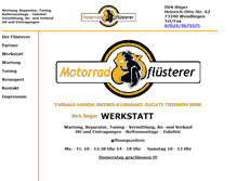 Tablet Screenshot of motorradfluesterer.de